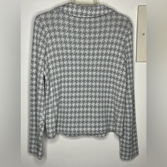 Worthington Gray Houndstooth Blazer Large - Picture 2 of 6